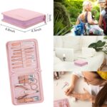 FAMILIFE 13-Piece Professional Nail Kit in Portable Pink Case - Image 4