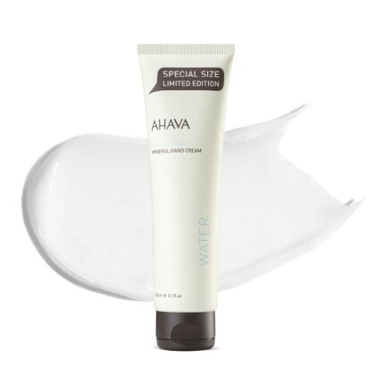 AHAVA Dead Sea Water Mineral Hand Cream - Hand Moisturizer For Dry Cracked Hands, Light & Fast Absorbing, Enriched with Exclusive blend Osmoter, Smoothing Witch Hazel & Soothing Allantoin