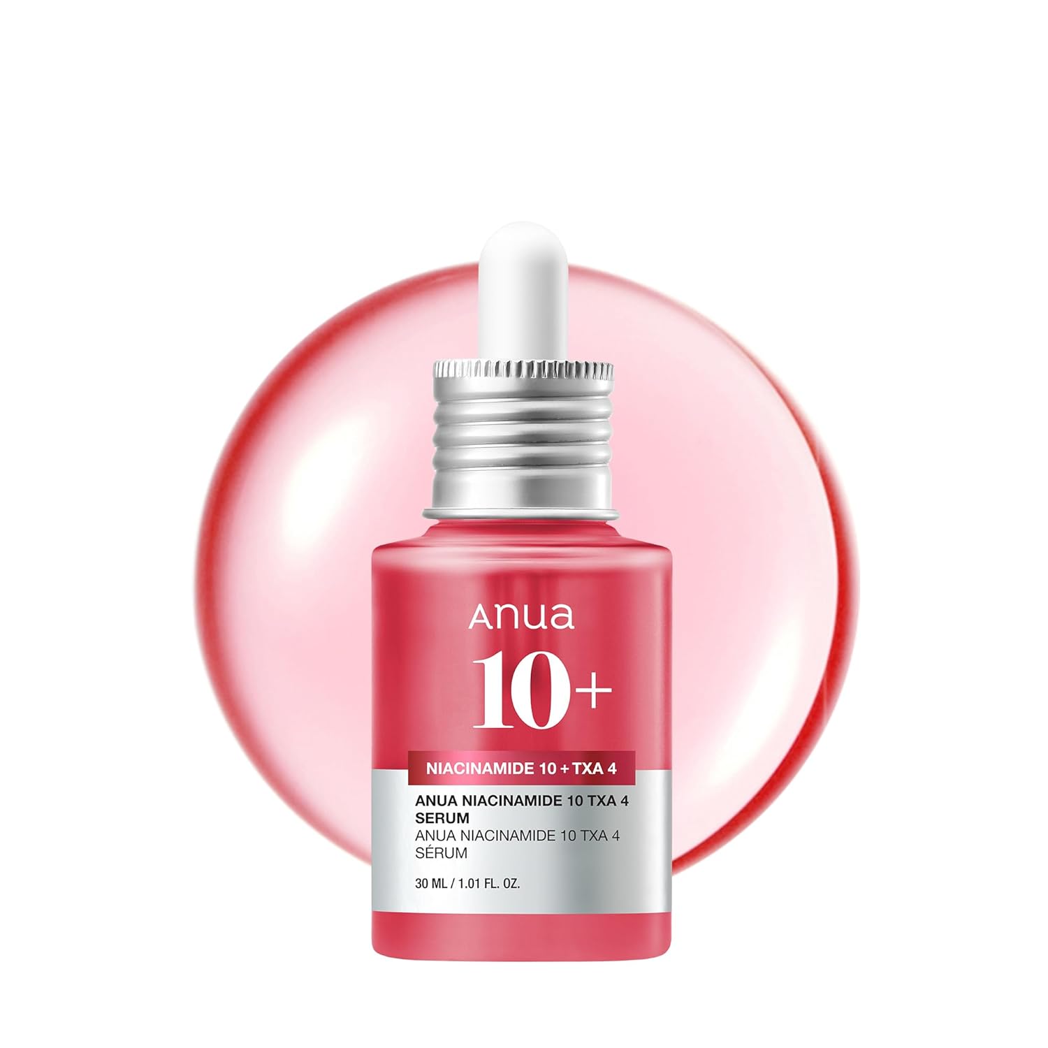 All-in-One Serum for Dark Spots and Hydration Anua Niacinamide 10 + TXA 4 Serum, Dark Spot Care, Hyaluronic Acid, Tranexamic Acid, Lightweight & Hydrating All-in-One Daily Facial Serum for Glass Skin, Korean Skincare, 1.01 fl.oz