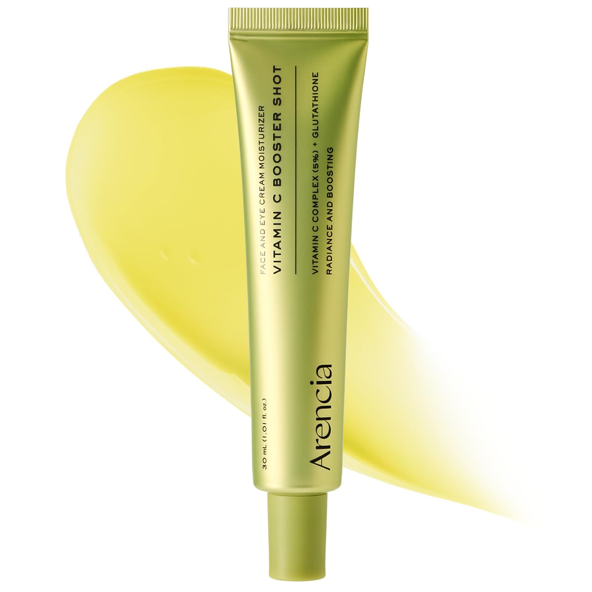 Arencia Vitamin C Serum: Brightening & Anti-Aging Booster Arencia Vitamin C Booster Shot Serum with Glutathione, Niacinamide and Vitamin E for Dark Spot Care, Fine Lines & Wrinkles, Glass Skin, Korean Skincare 30ml/1.01 fl.oz