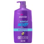 Aussie Miracle Moist Shampoo: Hydrating & Gentle Cleansing Treatment with Avocado & Jojoba Oil, 26.2 Fl Oz