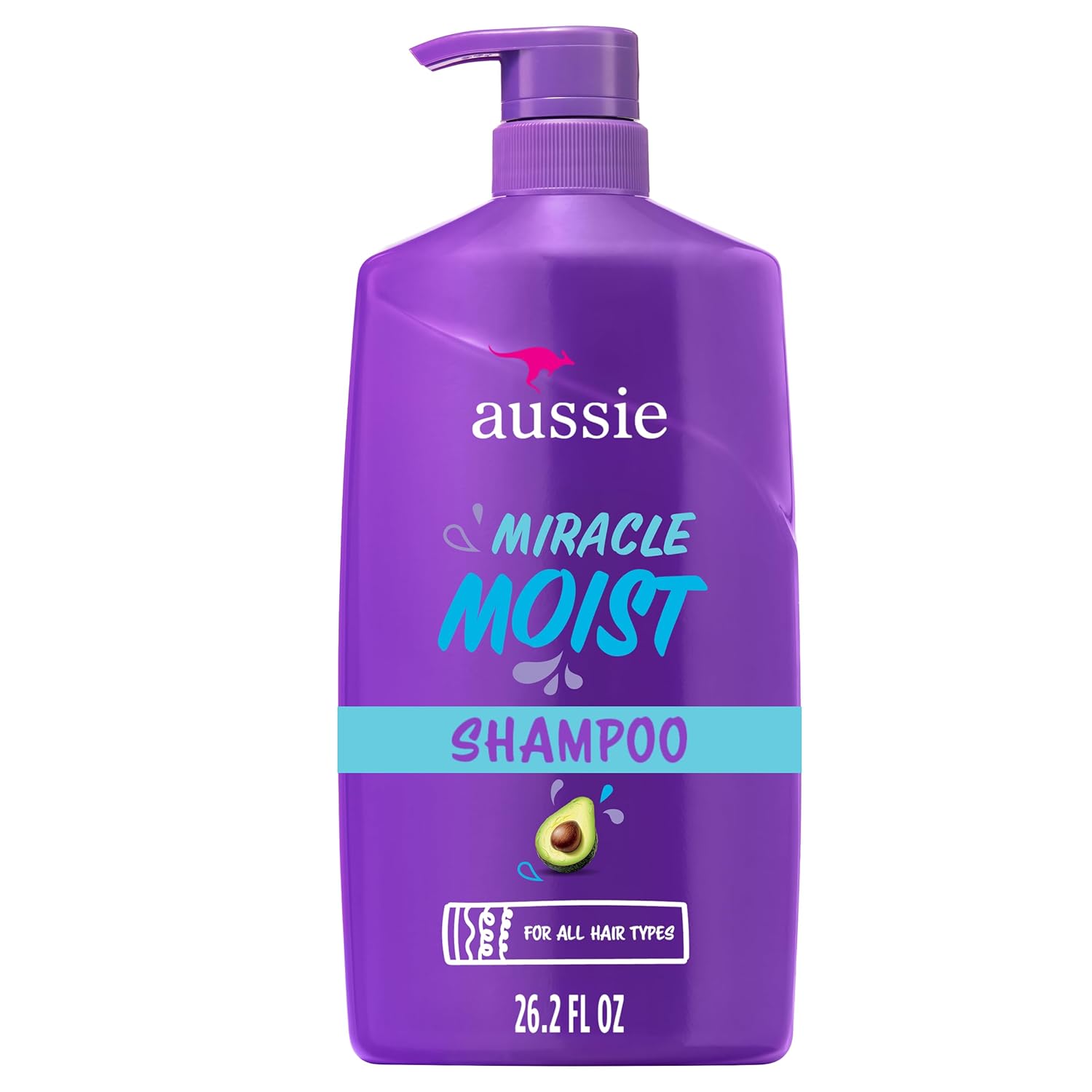 Aussie Miracle Moist Shampoo: Hydrating Cleansing with Avocado & Jojoba. Aussie Miracle Moist Shampoo: Hydrating & Gentle Cleansing Treatment with Avocado & Jojoba Oil, 26.2 Fl Oz
