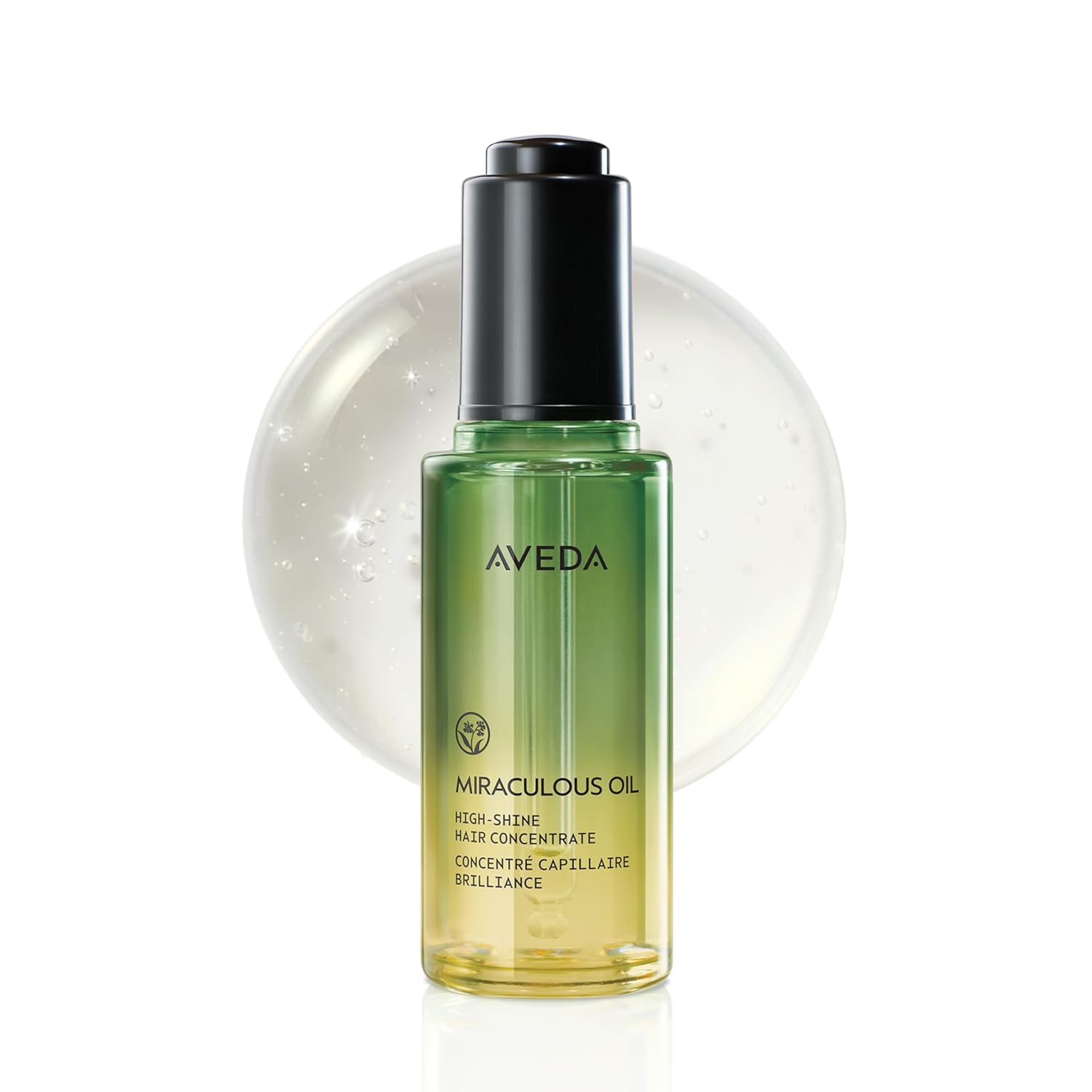 Aveda Miraculous Oil: Shine, Frizz Protection, and Heat Defense. Aveda Miraculous Oil High-Shine Hair Concentrate | Adds Shine | Up to 24 Hours of Frizz Protection* | Heat Protection | For All Hair Types | Notes of Lavender Ylang Ylang and Petitgrain, 1.7 Fl Oz
