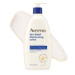 Aveeno Skin Relief Moisturizing Body Lotion Heals Very Dry, Sensitive Skin, Fast Absorbing Lotion with Soothing Triple Oat & Shea Butter Formula, Fragrance Free Lotion, Non-Comedogenic, 18 Fl Oz