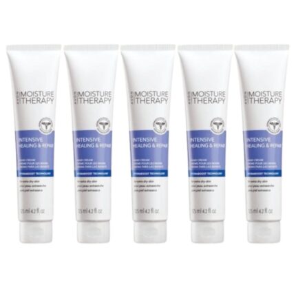 Avon Moisture Therapy Intensive Healing & Repair Hand Cream for Women & Men – Pack of 5, Deep Hydration Hand Moisturizer for Dry Cracked Skin, Hypoallergenic & Fragrance-Free, 4.2 oz Each
