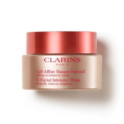 Clarins V-Facial Intensive Wrap Face Mask | Award-Winning Facial Contouring Mask | Visibly Reduces Puffiness and Swelling Caused by Stress,Heat and Hormonal Changes | Promotes Even Skin Tone | 2.5 Oz