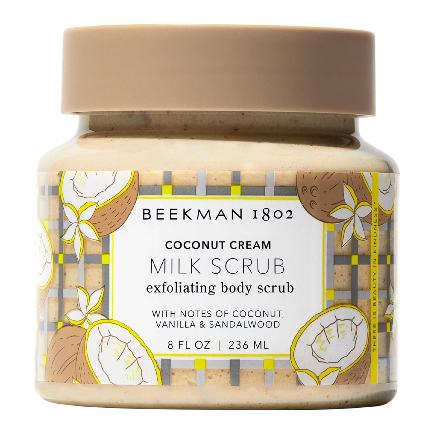 Beekman 1802 Coconut Cream Scrub: Smooth, Even Skin, Sensitive Safe. Beekman 1802 Coconut Cream Exfoliating Milk Body Scrub - 8.0 fl oz - Smooths Skin & Evens Out Tone - With Goat Milk & Jojoba Beads - Skin Barrier & Biome Safe - Good for Sensitive Skin - Cruelty Free