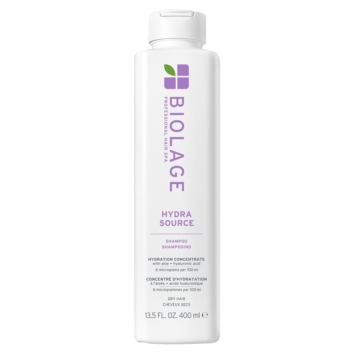 Biolage Hydra Source Shampoo: Moisturizes, Softens, and Shines Fine Hair Biolage Hydra Source Shampoo - For Fine to Medium Hair, Softens, Moisturizes & Adds Shine, For Dry Hair, Infused with Micro-Filtered Aloe Vera & Fermented Hyaluronic Acid, Vegan & Paraben-Free