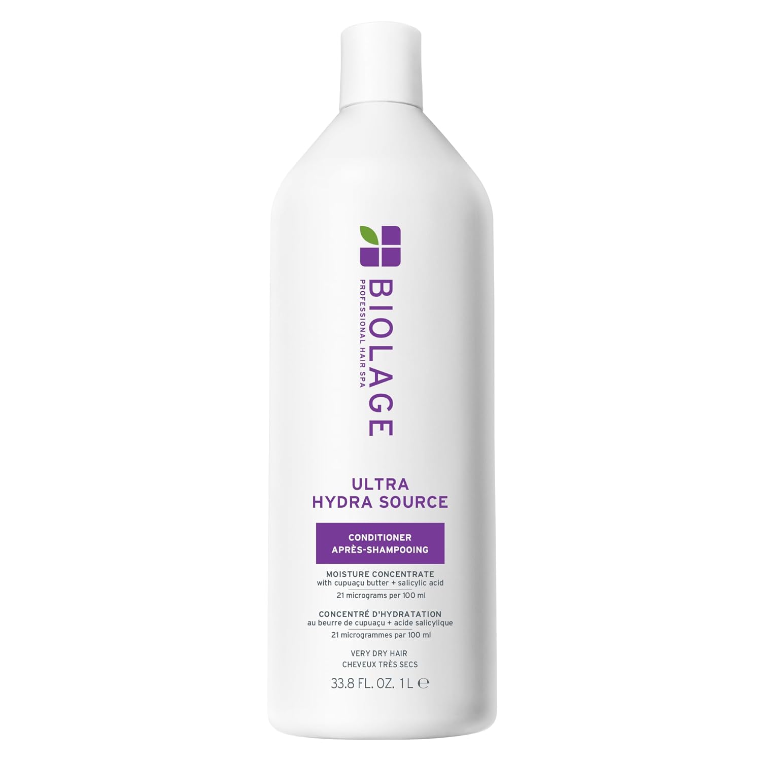 Biolage Ultra Hydra Source Conditioner for Thick, Dry Hair Biolage Ultra Hydra Source Conditioner - Intensely Condition, For Very Dry, Thick, Coarse Hair, Infused with Micro-dosed with Cupuaçu Butter & Salicylic Acid