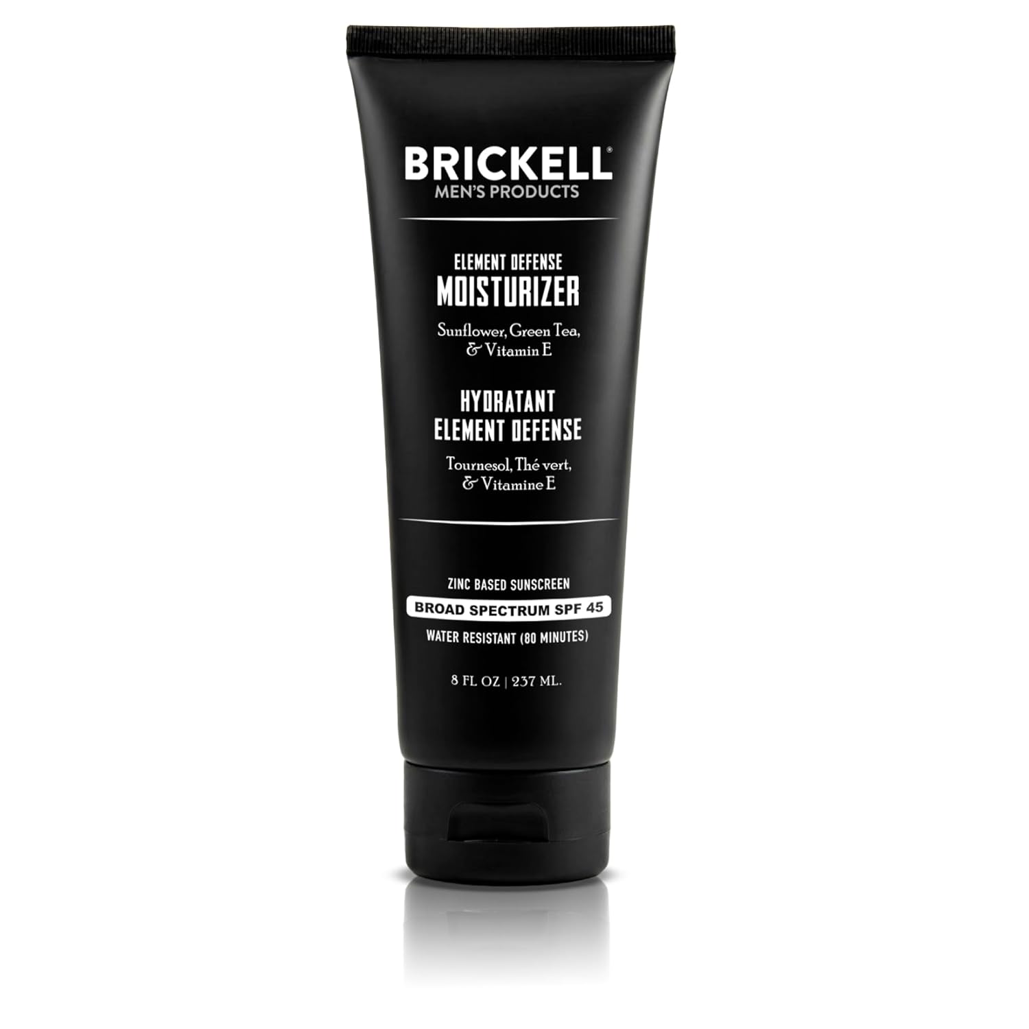 Brickell Men's SPF 45 Moisturizer: Hydrate & Protect Skin Brickell Men's Element Defense SPF45 Moisturizer for Men, Mineral Sunscreen, Hydrates and Protects Skin Against UVA/UVB Rays, With Zinc, Vitamin E, and Green Tea, 8 Ounce, Unscented