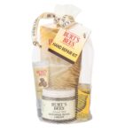 Burt's Bees Hand Repair Set, Almond Milk Hand Cream, Lemon Butter Cuticle Cream, Shea Butter Repair plus Cotton Gloves, Perfect for a Skin Care Routine, Natural Origin Moisturizer Gift Set