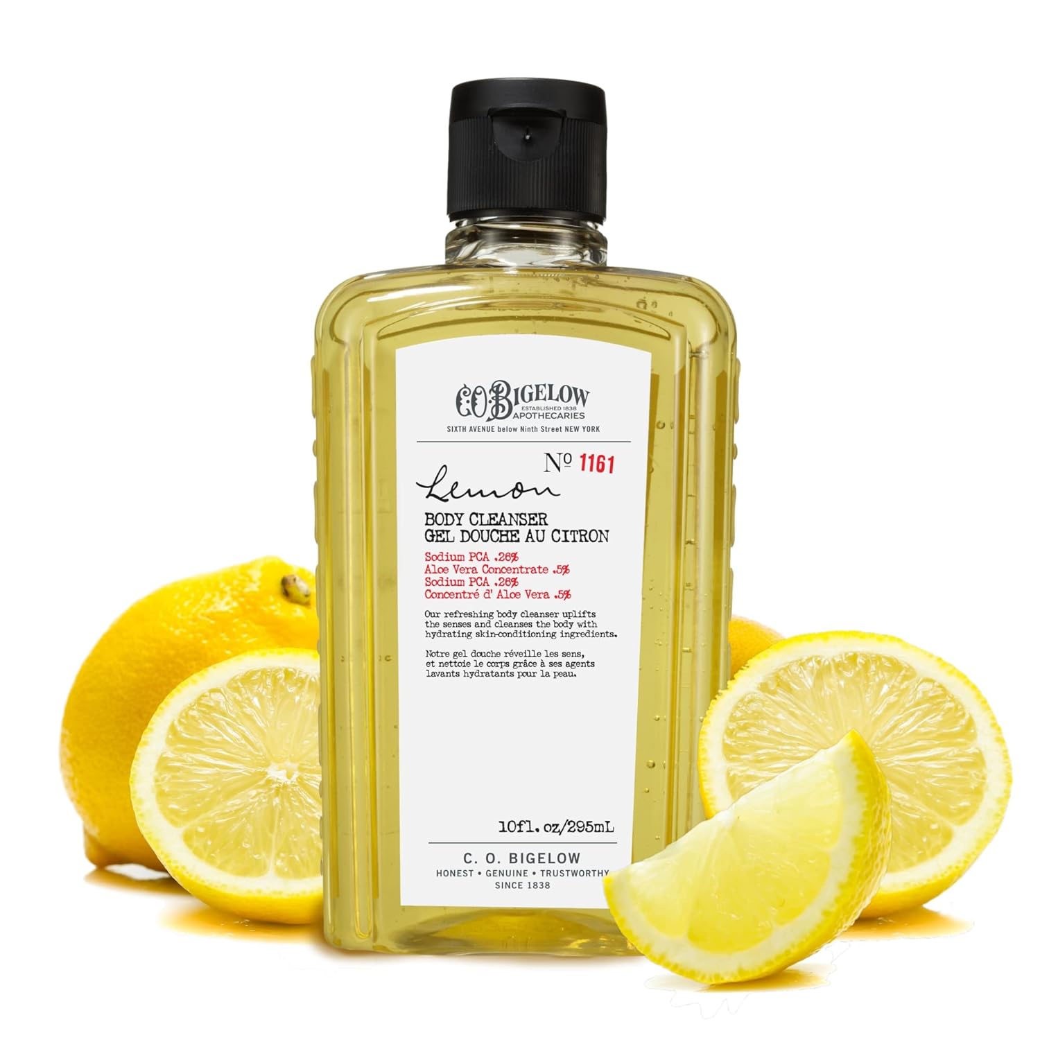 C.O. Bigelow Lemon Body Cleanser with Aloe Vera, 10 Fl C.O. Bigelow Lemon Body Cleanser, Moisturizing Body Wash with Lemon Extract & Aloe Vera, 10 Fl Oz