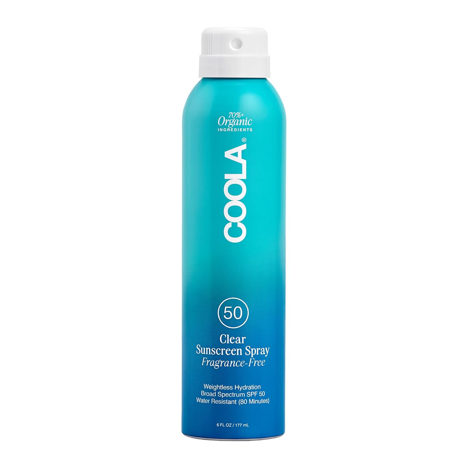 COOLA SPF 50 Organic Sunscreen Spray: Vegan, Fragrance-Free Protection COOLA Organic Sunscreen SPF 50 Sunblock Spray, Dermatologist Tested Skin Care for Daily Protection, Vegan and Gluten Free, Fragrance Free