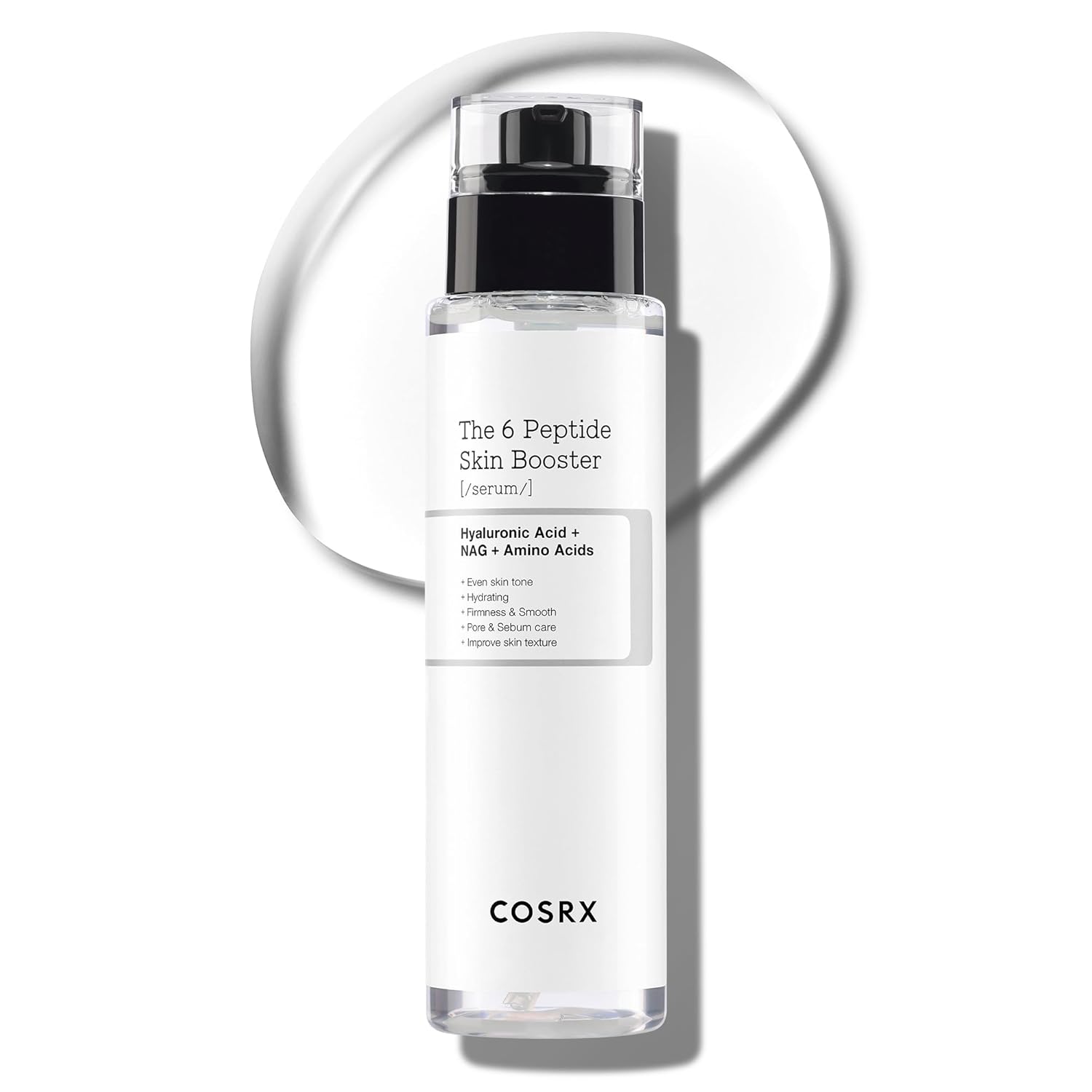 COSRX 6X Peptide Collagen Toner Serum for Dull Skin COSRX 6X Peptide Collagen Skin Booster Toner Serum for Dull & Uneven Skin, Preps Skin with Copper Peptides, GHK-Cu, Skin Renewal Boosting Facial Essence, Korean Skin Care, 5.07 oz