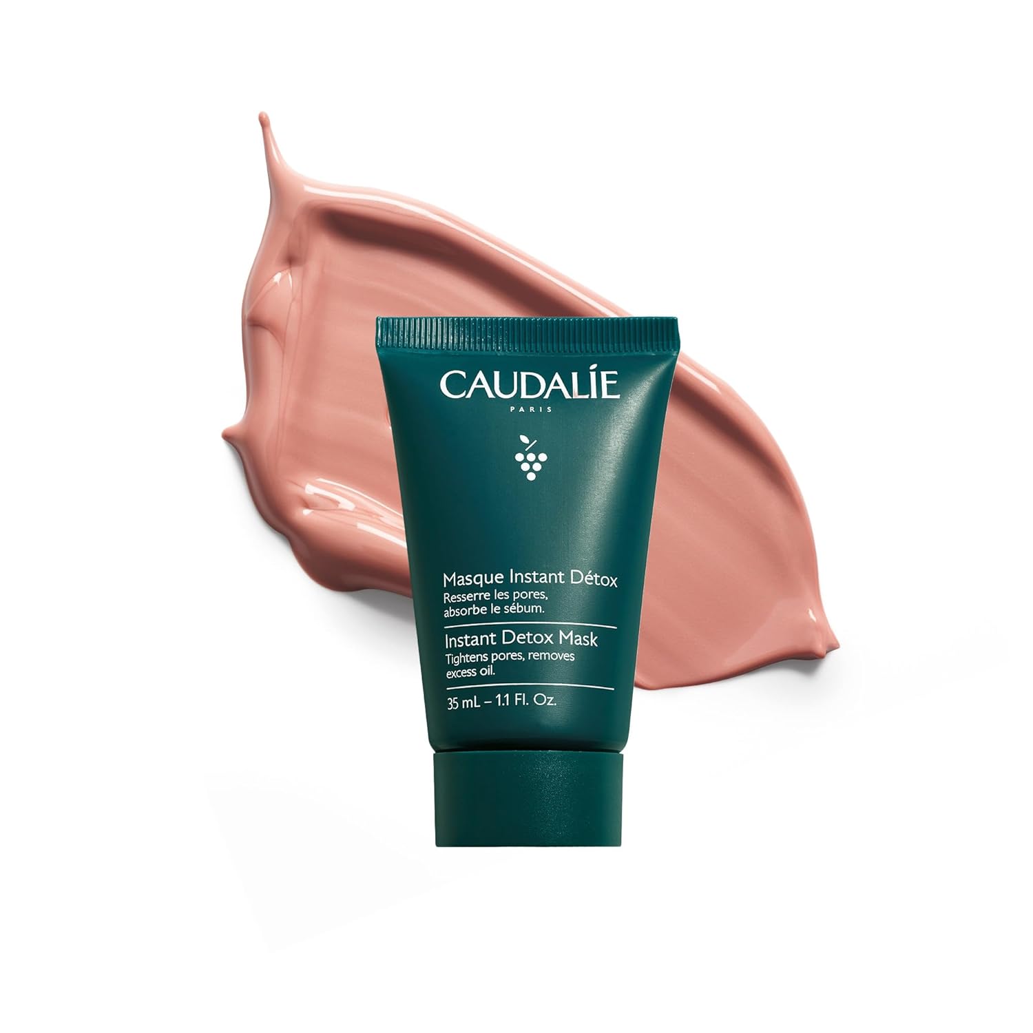 Caudalie Detox Mask: Tightens Pores and Reduces Sebum Quickly Caudalie Instant Detox Mask Pore Minimizing - Visibly Eliminates Excess Sebum and Visibly Tightens Pores in as Little as 10 Minutes