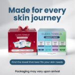 Clean Skin Club XL Travel Towel Set: 4 Varieties, 40 Count - Image 2