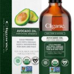 Cliganic Organic Avocado Oil, 100% Pure (8oz) - for Skin & Hair, Nourishing Carrier Oil for Face & Body