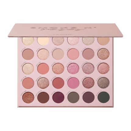 ColourPop Smoke N Roses Eyeshadow Palette - Rosey & Smokey Hues with Metallic and Matte Finishes - High-Pigment Eye Makeup with a Long-Wearing Formula (1.16 oz)