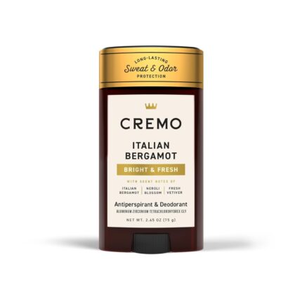 Cremo Deodorant for Men, 48-hour Sweat and Odor Protection