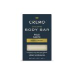 Cremo Exfoliating Body Bar for Men, Palo Santo Scent, Multi-Layered Fragrance That Buffs, Cleanses and Hydrates Skin, 5oz