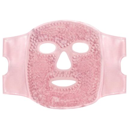 SKIN GYM CryoChill Ice Beaded Face Mask – Reusable Cooling Cryo Face Mask for Puffiness & Headache Relief, Gel Bead Ice Mask for Face, Depuffing Cold Face Mask for Skincare