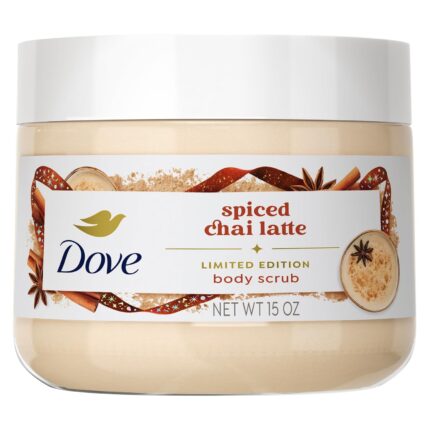 Dove Limited Edition Holiday Treats Body Scrub Spicy Chia Latte for Deep Nourishment 15 oz