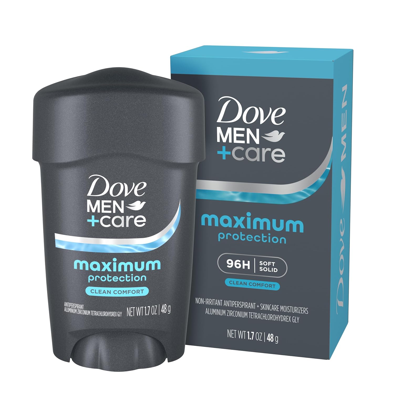 Dove Men+Care Clinical Antiperspirant: 96-Hour Sweat Protection Dove Men+Care Clinical Protection Antiperspirant Stick Clean Comfort End Sweat Hacks 96-Hour Protection 1.7 oz