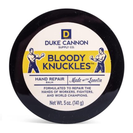 Duke Cannon Bloody Knuckles Hand Repair Balm - Unscented Moisturizer for Hardworking Hands, Repair and Revitalize Dry, Cracked Skin (5 oz. - 1 Pack)