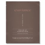 EXUVIANCE Pick-Me-Up Plumping Mask with Pure Hyaluronic Acid and Caffeine for Instant Plumping Hydration - Reveal Smooth, Supple and Luminous Skin, For All Skin Types - Single Use Sheet Mask, 0.7 oz