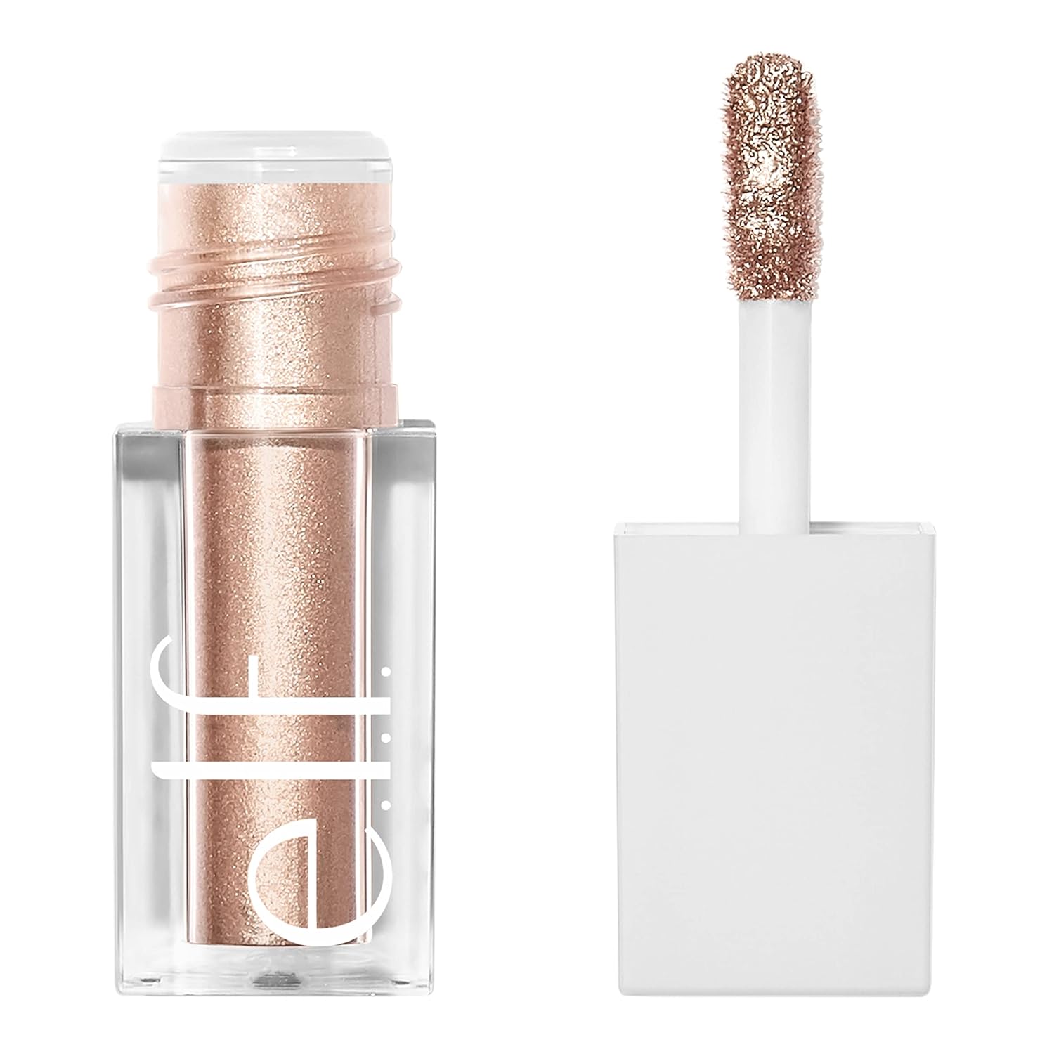 E.l.f. Liquid Metallic Eyeshadow: Bold, Vegan Formula, One-Swipe Coverage e.l.f. Liquid Metallic Eyeshadow, Gel Formula, Multi-Dimensional Finish For Bold Eye Looks, One-Swipe Coverage, Vegan & Cruelty-Free, Moon, 0.1 Fl Oz