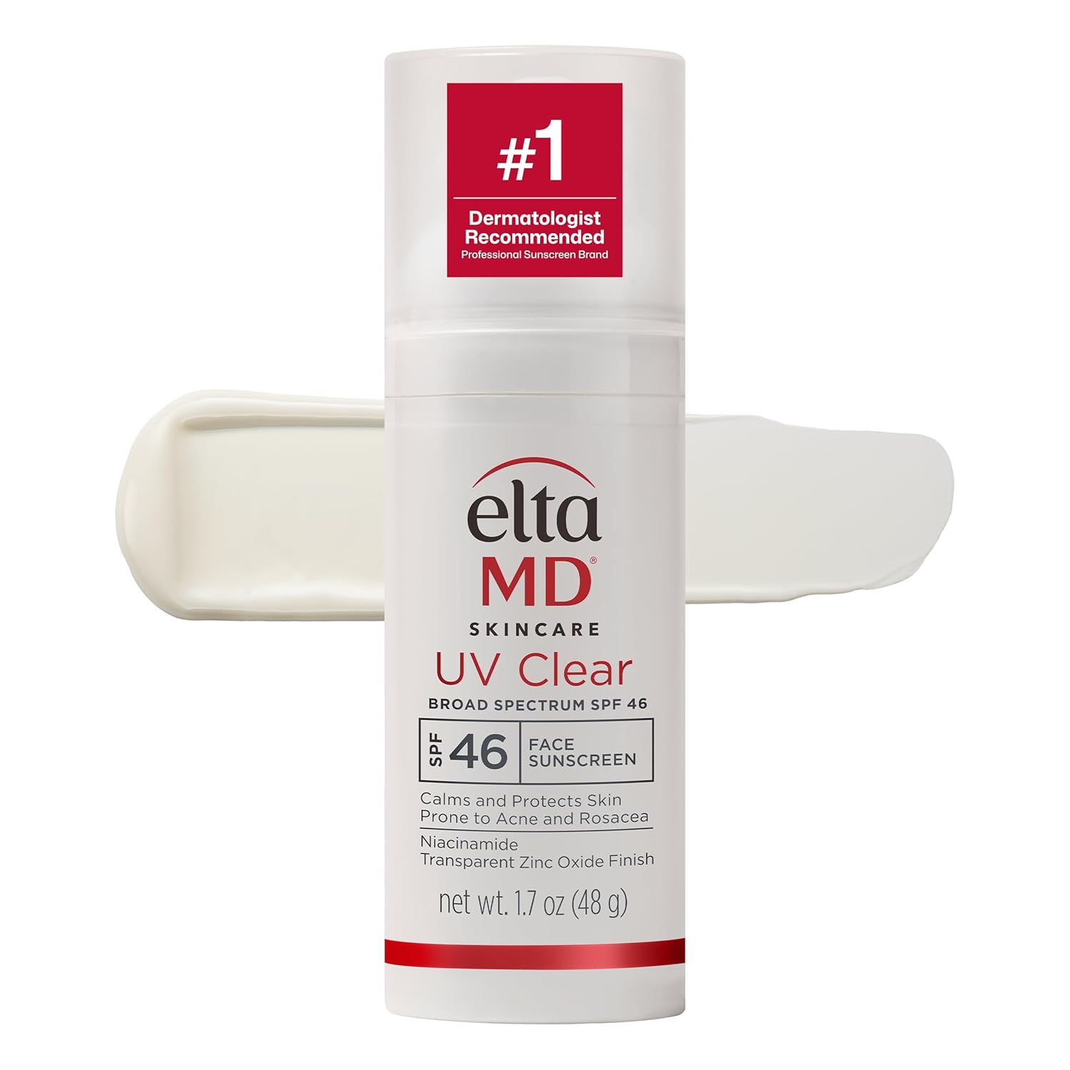 EltaMD UV Clear SPF Sunscreen: Oil-Free, Dermatologist Approved EltaMD UV Clear Face Sunscreen SPF, Oil-Free Sunscreen with Zinc Oxide, Dermatologist Recommended