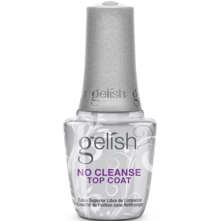 Gelish No-Cleanse No Wipe UV/LED Gel Nail Polish Top Coat Sealer, 15mL