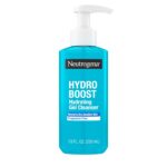Neutrogena Hydro Boost Hydrating Gel Cleanser, Daily Face Wash for Sensitive Skin, Gentle Foaming Facial Cleanser, Noncomedogenic, Alcohol- and Fragrance-Free Hyaluronic Acid, 7.8 fl oz