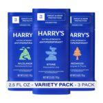 Harry's Extra-Strength Antiperspirant Deodorant, Sweat & Odor Control Antiperspirant for Men, Variety Pack - Stone, Redwood, Wildlands, 2.5 oz Pack of 3