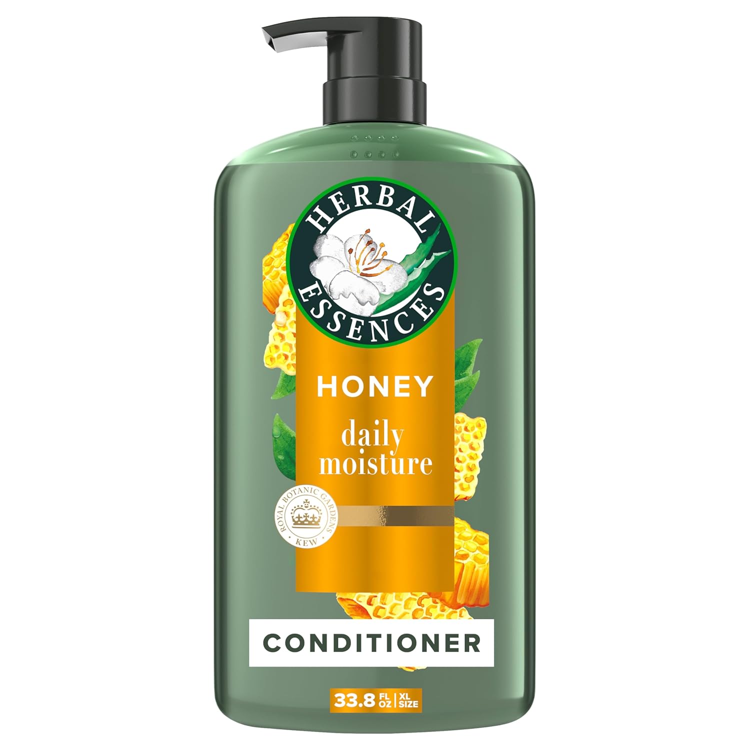 Herbal Essences Honey Conditioner: Nourish, Hydrate, and Protect All Hair Herbal Essences Honey Daily Moisture Conditioner, Protects and Nourishes Dry Hair, Hydrating Conditioner with Certified Camellia Oil and Aloe Vera, Moisturizing and Safe For All Hair Types, 33.8oz