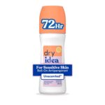 Dry Idea Unscented Roll On Deodorant & Antiperspirant for Women - Hypoallergenic for Sensitive Skin, 2X Longer Sweat Protection*, 72Hr Odor Protection, Womens Deodorant, 3.25oz