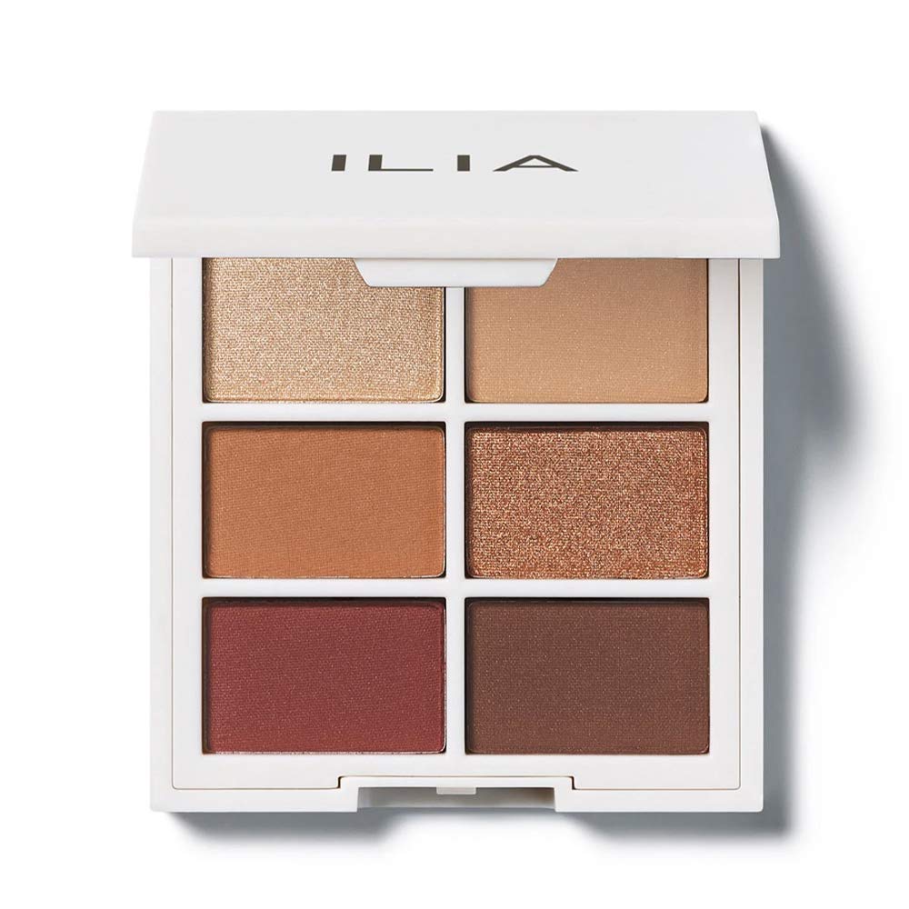 ILIA Necessary Eyeshadow Palette: Talc-Free, Vegan, Highly Pigmented ILIA - The Necessary Eyeshadow Palette | Talc-Free, Matte, Satin + Metallic Highly Pigemented + Blendable Finishes | Cruelty-Free, Vegan (Warm Nude, 6 x 0.05 oz | 1.5 g)