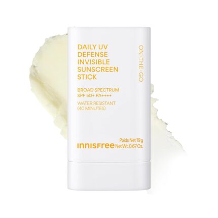 innisfree Daily UV Defense Sunscreen Stick SPF 50+​ | Korean Sunscreen Stick for Face and Body with Blurring Finish | Water Resistant | For All Skin Types