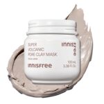 innisfree Super Volcanic Clay Mask, Pore Cleansing & Oil Control Face Mask for Oily Skin with AHA, Korean Wash-Off Clay Mask for Clogged Pores