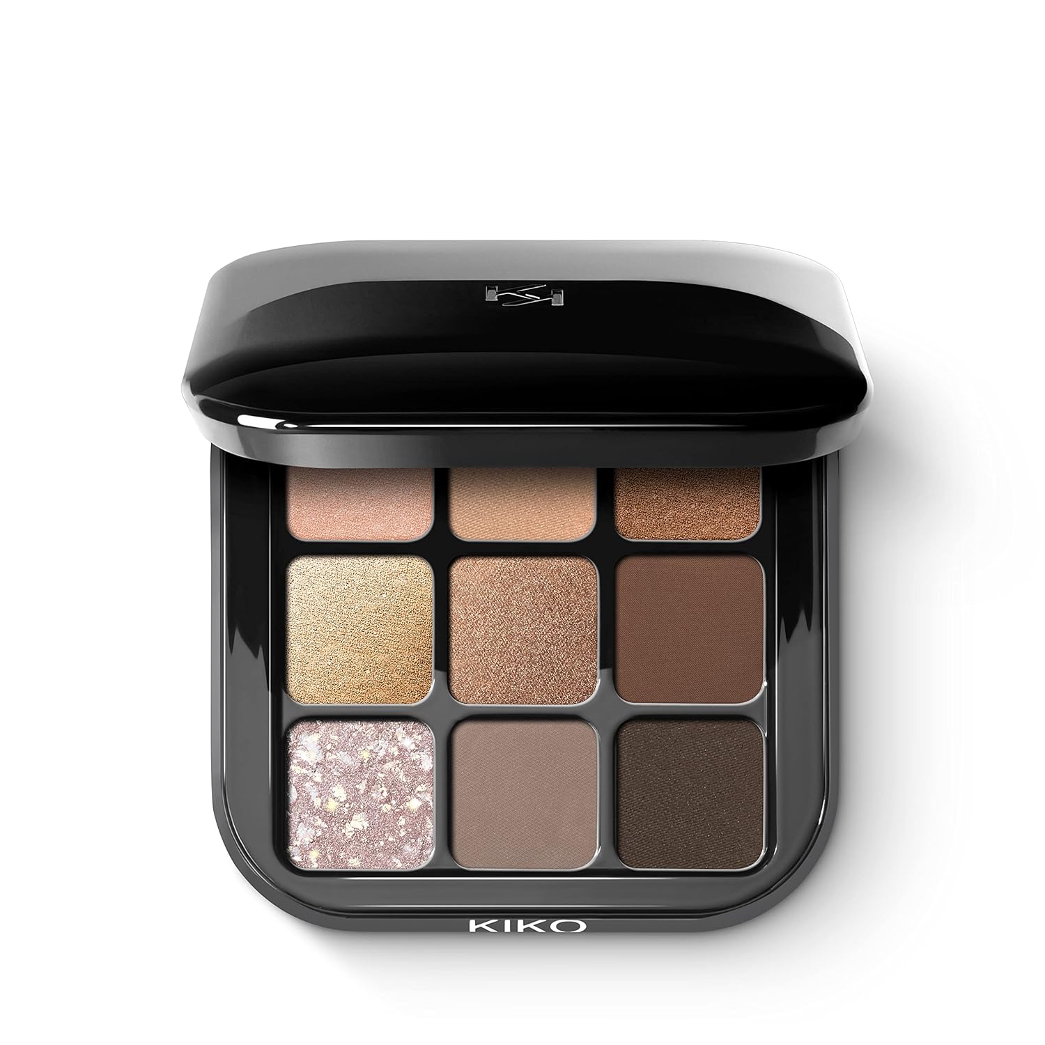 KIKO Milano Glamour Palette: 9 Diverse Finish Eyeshadows KIKO Milano Glamour Multi Finish Eyeshadow Palette | 9 Eyeshadows In Different Finishes