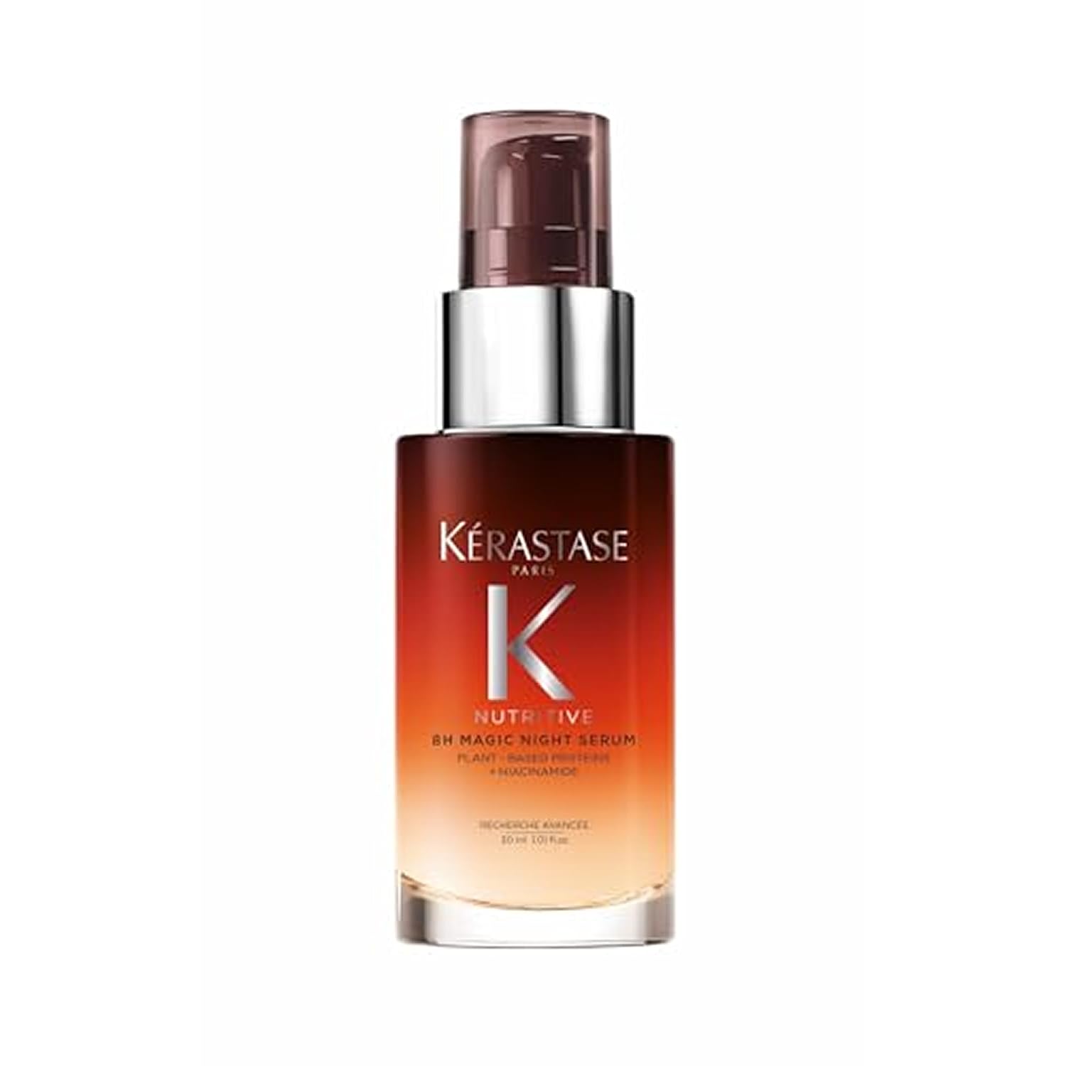 Kerastase 8H Magic Night Serum: Nourishing Overnight Treatment for Dry Kerastase Nutritive 8H Magic Night Serum - Overnight Treatment for Dry Hair, Enhances Shine, Nourishes and Reduces Frizz, With Plant-Based Proteins