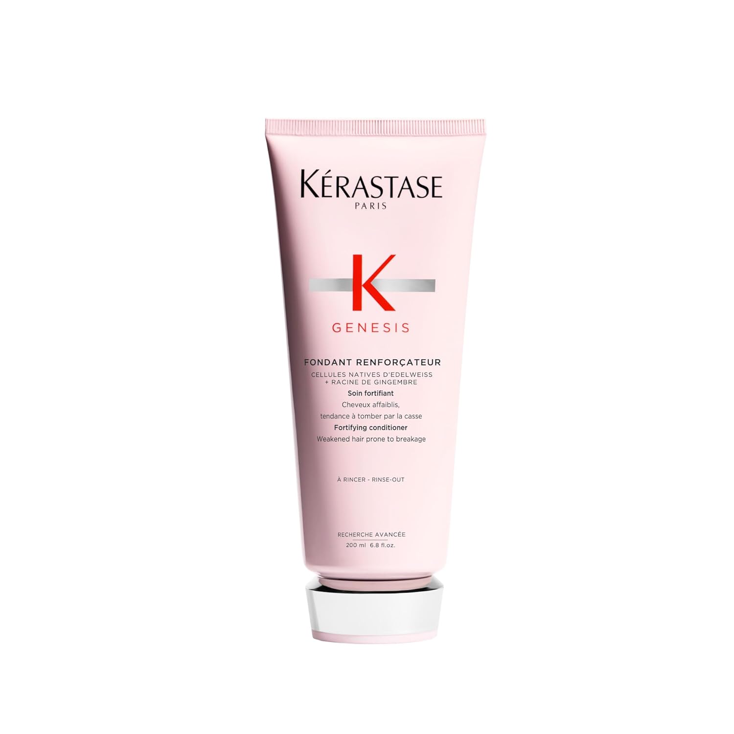 Kerastase Genesis Conditioner: Strengthens, Hydrates, Reduces Hair Fall "Kerastase Genesis Strengthening Fondant Renforcateur Conditioner - For Normal To Dry Hair, Gently Cleanses & Helps Reduce Hair Fall, For Weak or Damaged Hair, Strengthens, Detangles & Hydrates
