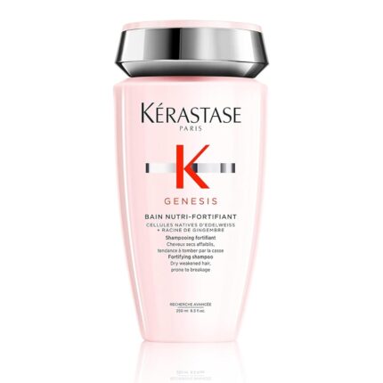 Kerastase Genesis Strengthening Nutri-Fortifiant Shampoo - Gently Cleanses & Clarifies the Scalp, Nourishes and Reduces Breakage, For Weak or Damaged Hair, Detangles & Hydrates, For Normal to Dry Hair