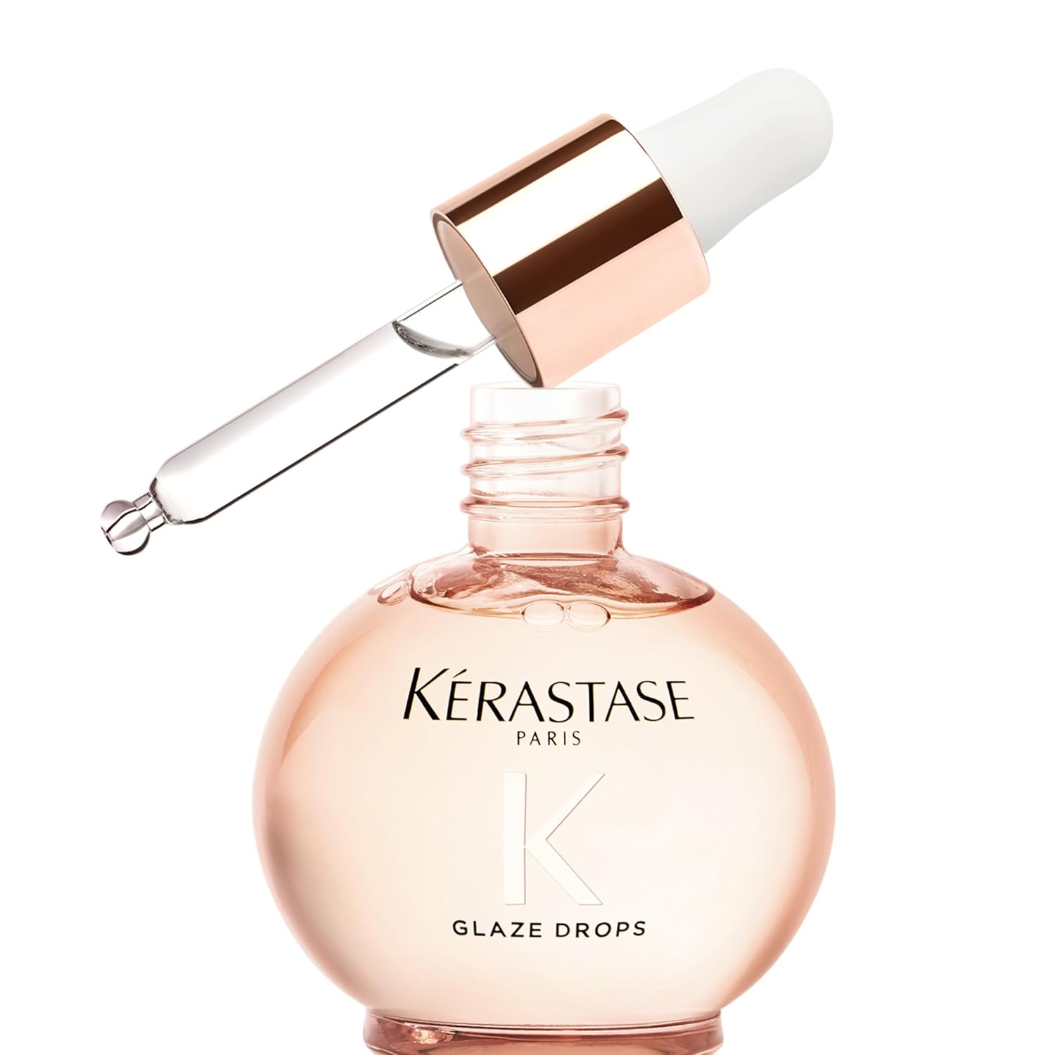 Kerastase Gloss Absolu Drops: Shine, Hydrate, Anti-Frizz Oil for All Kerastase Gloss Absolu Glaze Drops Anti-Frizz Hair Oil - Adds gloss and shine, nourishes and hydrates hair, with Hyaluronic Acid and Glycolic Acid, For All Hair Types