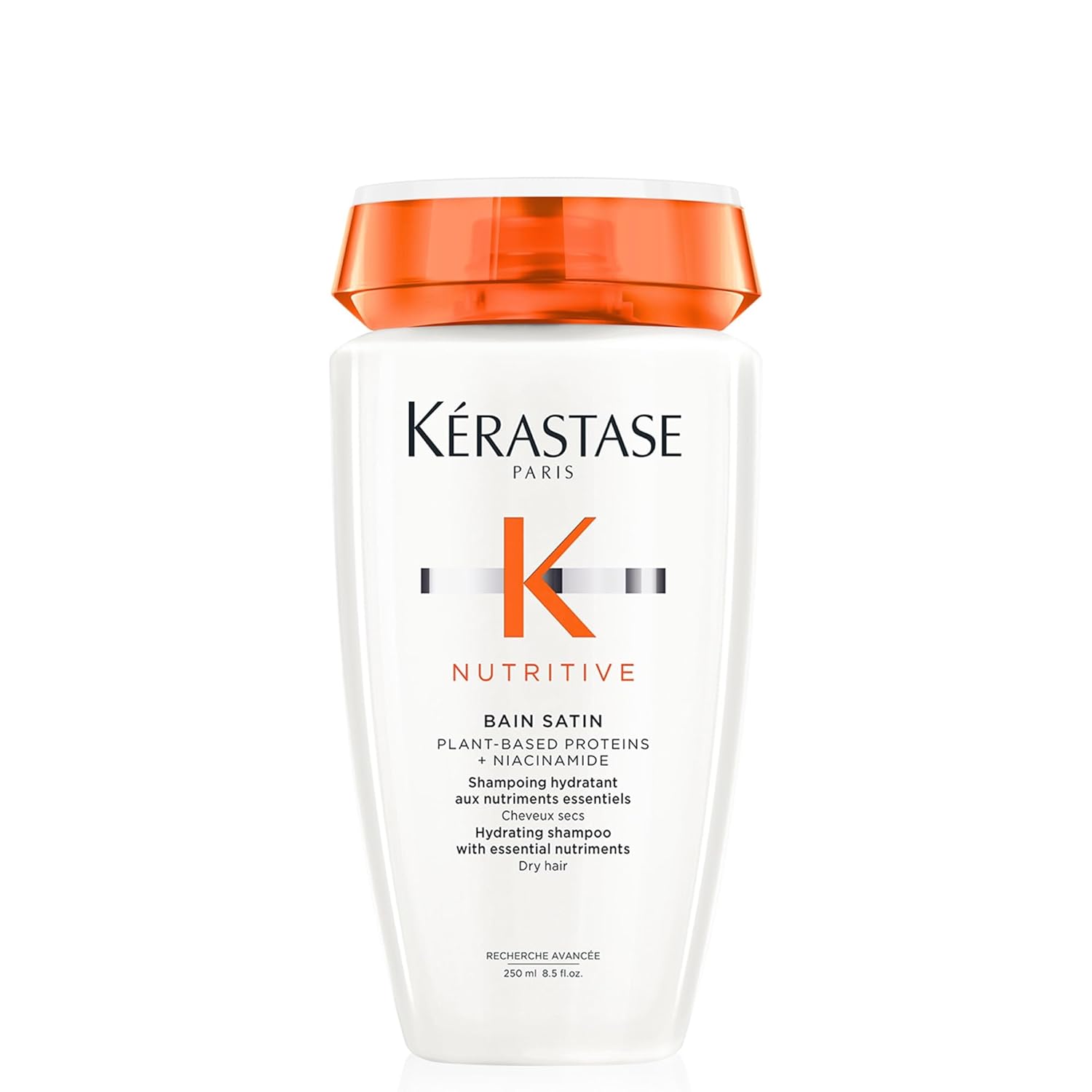 Kerastase Nutritive Bain Satin Shampoo: Moisture Boost for Shiny Hair Kerastase Nutritive Bain Satin Shampoo | Gently Cleanses & Replenishes Moisture for Soft, Shiny Hair | With Plant-Based Proteins & Niacinamide | For Fine to Medium Dry Hair