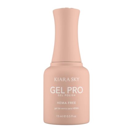 KIARA SKY Gel Pro HEMA-Free Sheer Gel Nail Polish | Buildable Coverage, 28+ Day Wear, Self-Leveling, UV/LED Soak-Off, 0.5 fl oz | Glamour Time #012