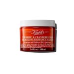 Kiehl's Turmeric & Cranberry Seed Energizing Radiance Face Mask, Brightening Facial Mask, Invigorates Dull Skin, Gently Exfoliates for Smoother Skin, for All Skin Types, Paraben-free, Fragrance-free