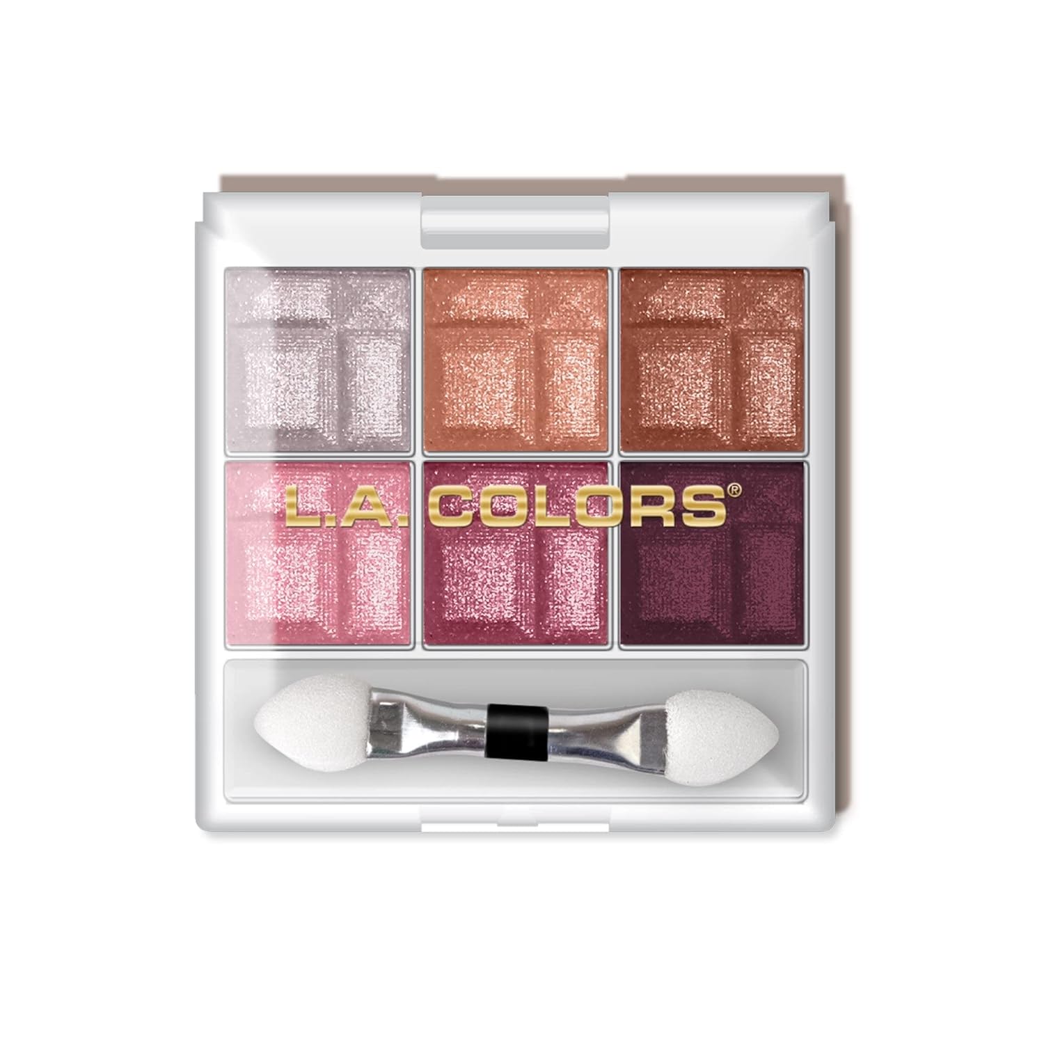 L.A. COLORS Delicate CES463: 6-Color Eyeshadow Palette L.A. COLORS 6 Color Eyeshadow, Delicate CES463