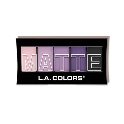 L.A. COLORS 5 Color Matte Eyeshadow, Purple Cashmere CEM473