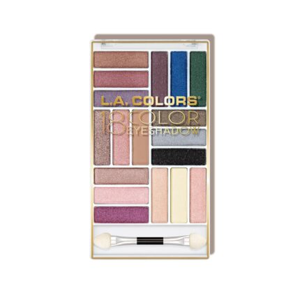 L.A. COLORS 18 Color Eyeshadow Palette, Shady Lady CES751